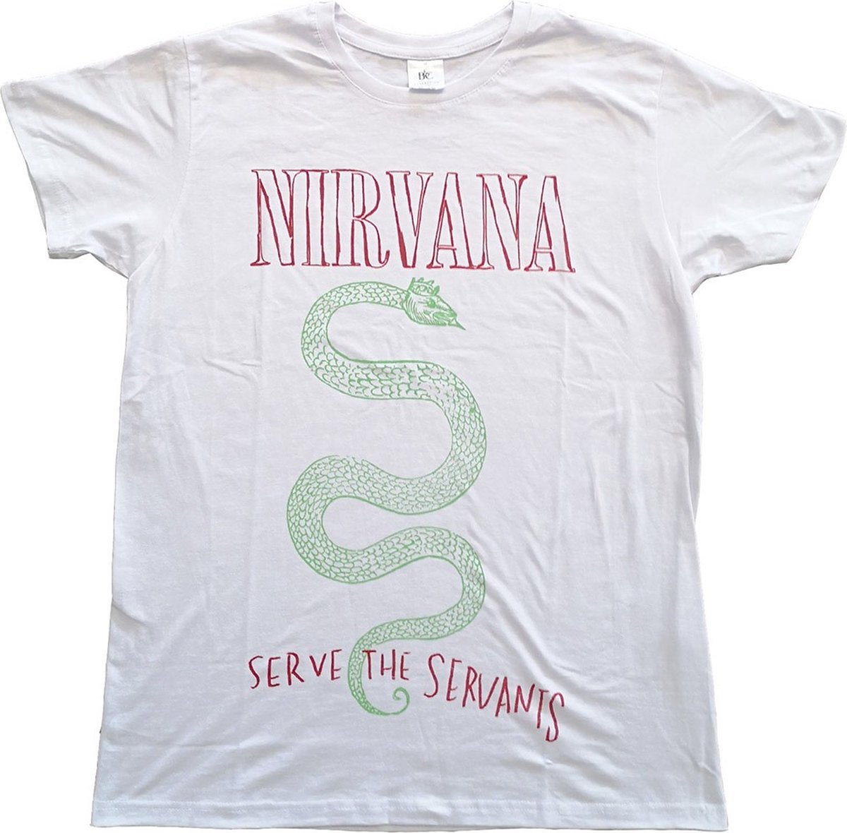 Nirvana - Serve The Servants Heren T-shirt - S - Wit