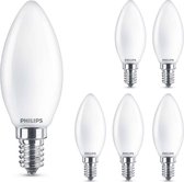 Philips Led-lamp Kaars - Kleine E14 fitting - 2.2W vervangt 25W - Warm wit licht - 6 kaarslampen