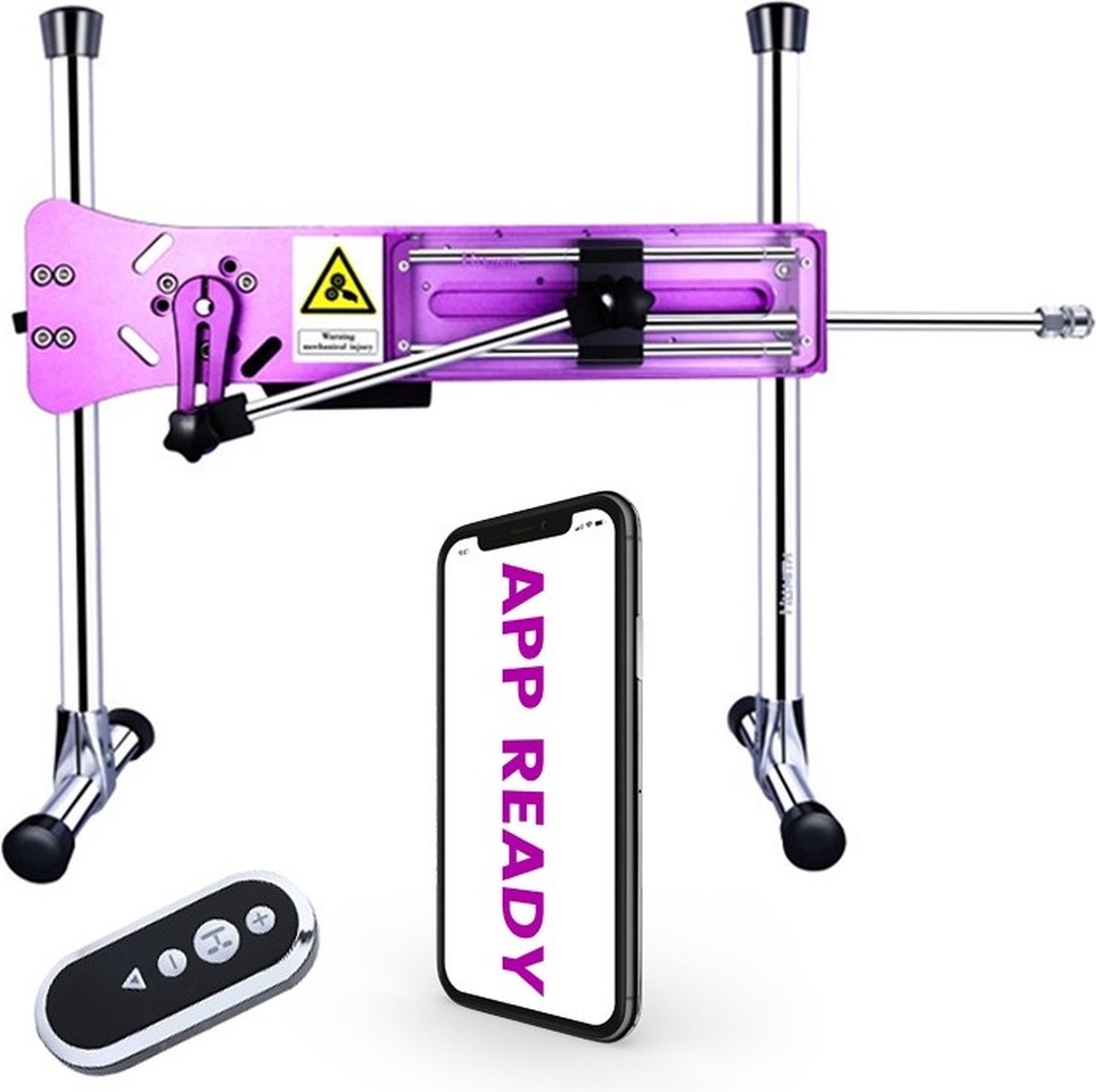 Pro 1 Premium Seksmachine 2.0 Smart APP met dildo en remote Paars