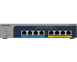 NETGEAR MS108E - Netwerk Switch - Plus Managed - 2,5 Gbps - PoE Switch - 8 poorten