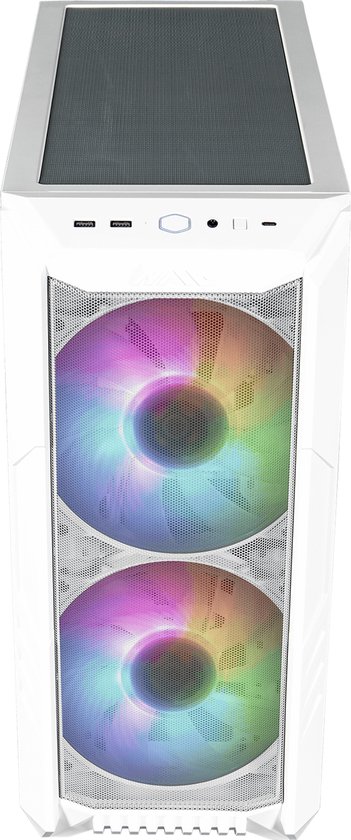 Cooler Master HAF 500 White - Midtowermodel - E-ATX - 2 x 2.5’’, 2 x 3.5’’/2.5’’ - max. lengte videokaart 410 mm - wit