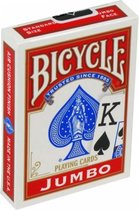 Bicycle Rider Back Jumbo 2 Index Speelkaarten Rood