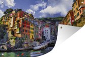 Muurdecoratie Riomaggiore, Italië - 180x120 cm - Tuinposter - Tuindoek - Buitenposter