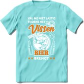 Val Me Niet Lastig Tijdens Het Vissen T-Shirt | Oranje | Grappig Verjaardag Vis Hobby Cadeau Shirt | Dames - Heren - Unisex | Tshirt Hengelsport Kleding Kado - Licht Blauw - M