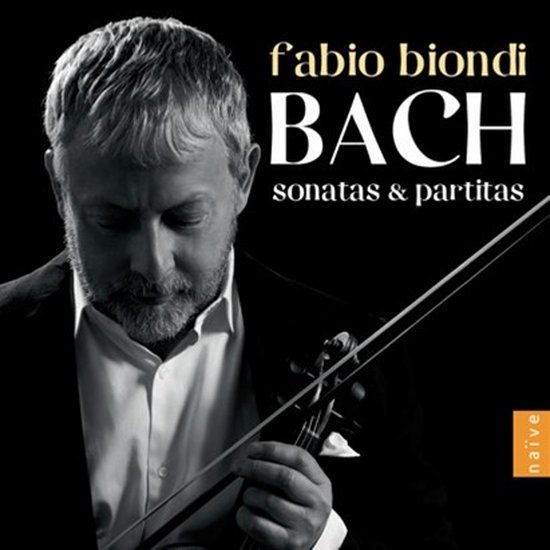 Fabio Biondi, BA.CH, sonatas & partitas op de cd hoes