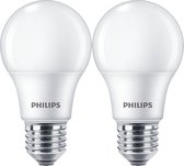 PHILIPS LED | 806lm | MULTIPACK 2x A60 - 7W E27 Daglicht 6500K | Vervangt 60W