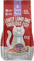 Easypets lovely lamb & fabulous fish senior  kattenvoer 1,5 kg