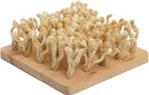 Bunny nature snuffleboard hout met sisal 24,5x24,5x10,8 cm