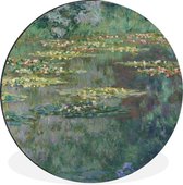 WallCircle - Wandcirkel - Muurcirkel - Water lilies - Schilderij van Claude Monet - Aluminium - Dibond - ⌀ 30 cm - Binnen en Buiten