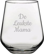 Gegraveerde Drinkglas 42,5cl De Leukste Mama