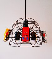Funnylight Design hanglamp zwart metaal met S.U.V auto's voor de kinder slaapkamer