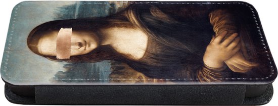 Bookcase pour iPhone 13 Mini Bookcase - Mona Lisa - Peinture - Peinture - Avec compartiments - Étui portefeuille avec fermeture magnétique