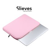 Slieves - Laptophoes - 15.6 inch - Laptop Sleeve - Schok Resistent - Neoprene - (Spat) Waterdicht - Roze
