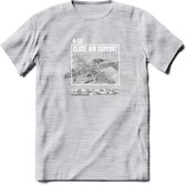A-10 Warthog Vliegtuig T-Shirt | Unisex leger Kleding | Dames - Heren Straaljager shirt | Army F16 | Grappig bouwpakket Cadeau | - Licht Grijs - Gemaleerd - XXL