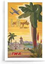 Walljar - Los Angeles TWA - Muurdecoratie - Poster