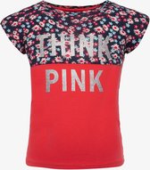 TwoDay meisjes T-shirt met bloemenprint - Roze - Maat 98/104