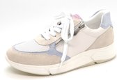 Marco Tozzi Dames Sneaker - 23791-187 Wit/Offwhite/Bleu - Maat 39