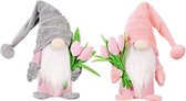 GnomeStore - Set van 2 Gnome's - Liefde - Gnome - Gnoom - gnomes - Valentijnsdag - 37 cm lang - bungelbeentjes - kabouter - kabouter pop.