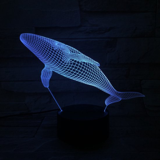 Lampe Led 3D Avec Gravure - RVB 7 Couleurs - Orka