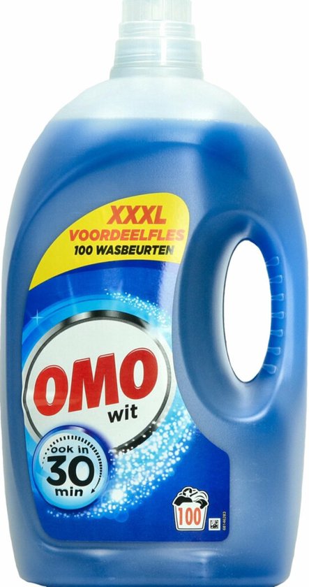 Omo Vloeibaar Wasmiddel Wit - 100 wasbeurten - Grootverpakking