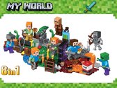 Minecraft complete Bouwset, figuren + eilanden met accessoires