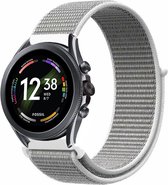 Strap-it Nylon smartwatch bandje - geschikt voor Fossil Gen 6 44mm / Gen 5 / Gen 5e 44mm - zeeschelp