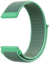 Strap-it Nylon horlogeband 20mm - universeel - mint groen