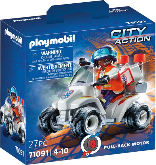 Foto: Playmobil city life reddingsdienst speed quad 71091