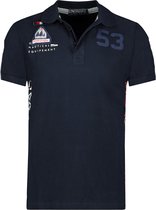 Geographical Norway Polo Kupcorn Blauw - L