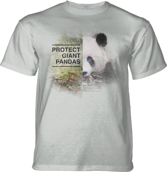 T-shirt Protect Panda Giant Gris M