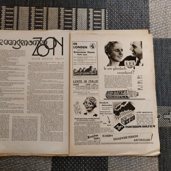 Vintage › krant uit 1932/1933/1934  illustraties, artikelen en advertenties (30 pagina's)