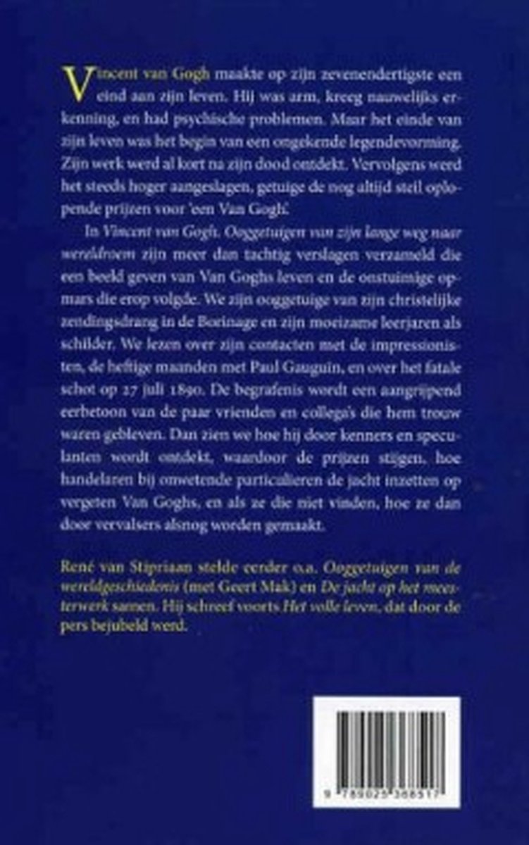 Vincent van Gogh - back cover