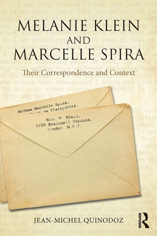 Melanie Klein and Marcelle Spira - cover