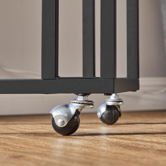 Odaddy - bijzettafel - schuif onder bank of bed - met wielen en