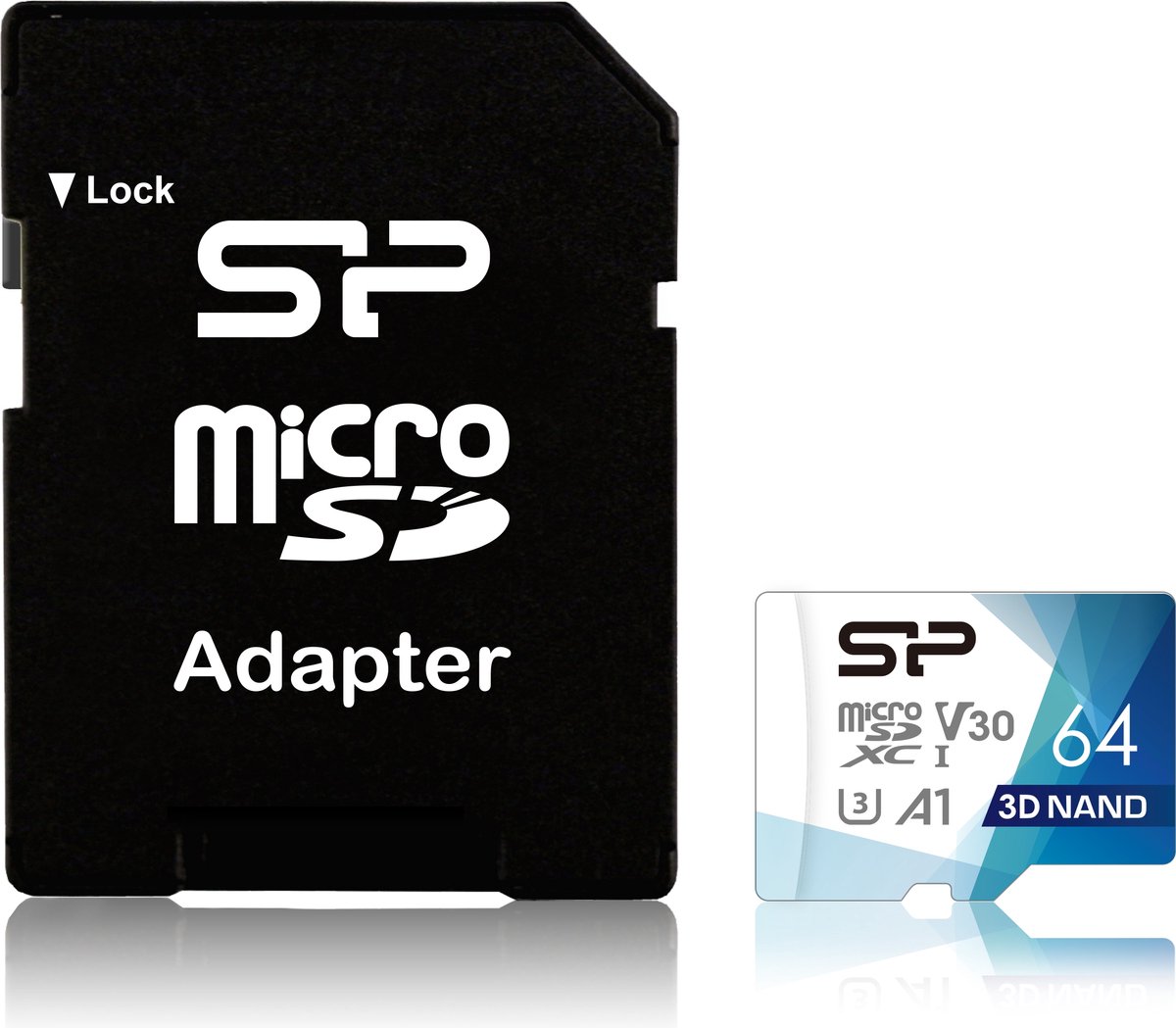 Silicon Power Superior Pro Micro SDHC incl. SD Adapter 64GB UHS-1 U3 A1 V30 Class 10 Color
