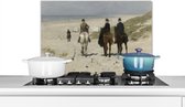 Spatscherm keuken 60x40 cm - Kookplaat achterwand Morgenrit langs het strand - Schilderij van Anton Mauve - Muurbeschermer - Spatwand fornuis - Hoogwaardig aluminium