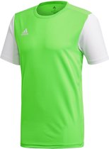 adidas Estro 19  Sportshirt - Maat S  - Mannen - lime groen/wit