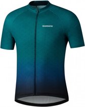 Shimano Fietsshirt Korte Mouwen Team Heren Groen Navy-L