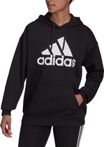 adidas - Essentials Boyfriend Logo Hoodie - Oversized Hoodie-XL