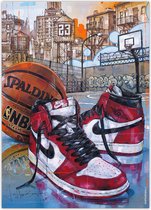 Air Jordan 1 basketbal poster (50x70cm)