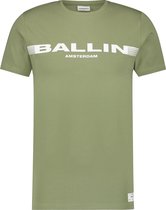 Ballin Amsterdam -  Heren Slim Fit    T-shirt  - Groen - Maat XL