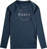 Roxy - Rashguard anti-UV pour filles - Beach Classic - Manches longues - Mood Indigo - Taille 128cm
