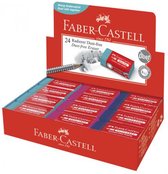 Faber-Castell gum - stofvrij - 24 stuks - fuchsia/petrol/turquoise - FC-187221