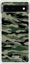 6F hoesje - geschikt voor Google Pixel 6 -  Transparant TPU Case - Woodland Camouflage #ffffff