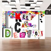 Fotobehang - Keep Calm and Design.