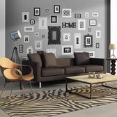 Fotobehangkoning - Behang - Vliesbehang - Fotobehang Muur met Fotolijsten - Wall full of frames - 250 x 175 cm