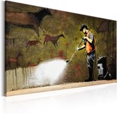 Schilderij - Cave Painting by Banksy.