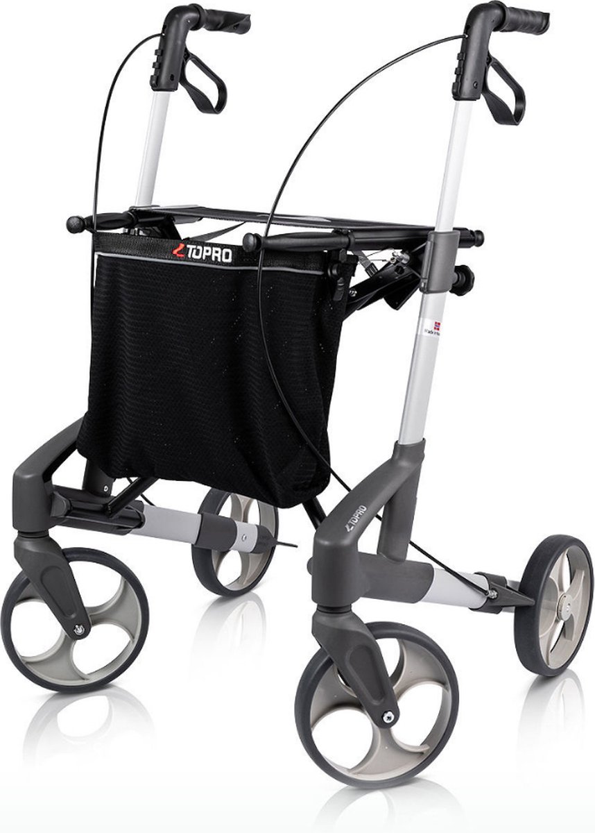 Goedkoopste Rollator Topro Troja Original - M - (Lichtgewicht 6,8 kg) - Zilver