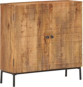 Decoways - Dressoir 75x30x75 cm massief mangohout