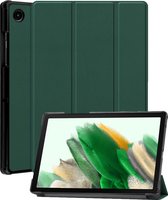 Hoes Geschikt voor Samsung Galaxy Tab A8 Hoes Luxe Hoesje Book Case - Hoesje Geschikt voor Samsung Tab A8 Hoes Cover - Donkergroen